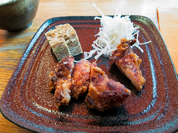 Sanukiya - Poulet frit, omelette japonaise