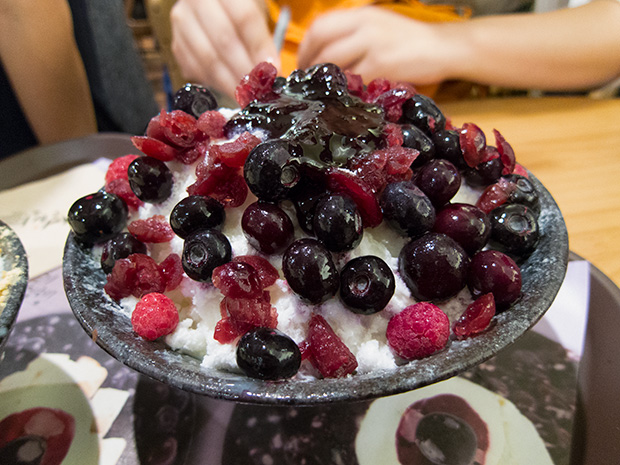 Seolbing - Patbingsu aux fruits rouges